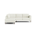 Dekayess Bumper Sectional in Natural Latex - Leather Bumper Sectional Medley Tomo Cream Bumper Right 130" 