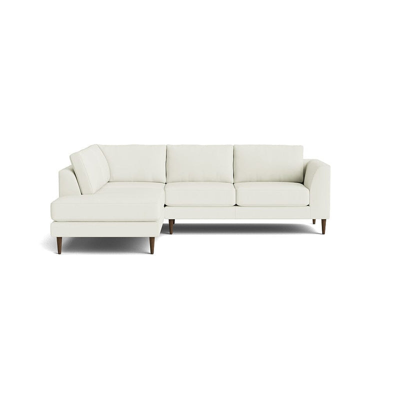 Dekayess Bumper Sectional in Natural Latex - Leather Bumper Sectional Medley Tomo Cream Bumper Right 130" 