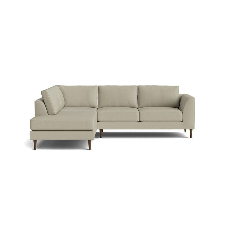 Dekayess Bumper Sectional in Natural Latex - Leather Bumper Sectional Medley Tomo Smoke Bumper Right 130" 