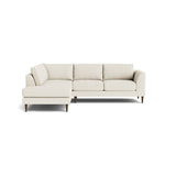 Dekayess Bumper Sectional in Natural Latex - Linen Bumper Sectional Medley Juneberry Jasmine Bumper Right 130" 