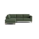 Dekayess Bumper Sectional in Natural Latex - Linen Bumper Sectional Medley Juneberry Tarragon Bumper Right 130" 