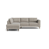 Dekayess Bumper Sectional in Natural Latex - Linen Bumper Sectional Medley Stonecrop Flax Bumper Right 130" 