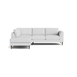 Dekayess Bumper Sectional in Natural Latex - Recycled Polyester Bumper Sectional Medley Alpine Dove Bumper Right 130" 