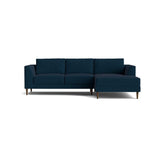 Dekayess Chaise Sectional in Natural Latex - Cotton Chaise Sectional Medley Larkspur Indigo Chaise Right 130" 