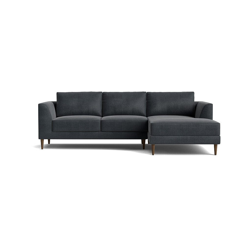 Dekayess Chaise Sectional in Natural Latex - Cotton Chaise Sectional Medley Larkspur Pearl Chaise Right 130" 