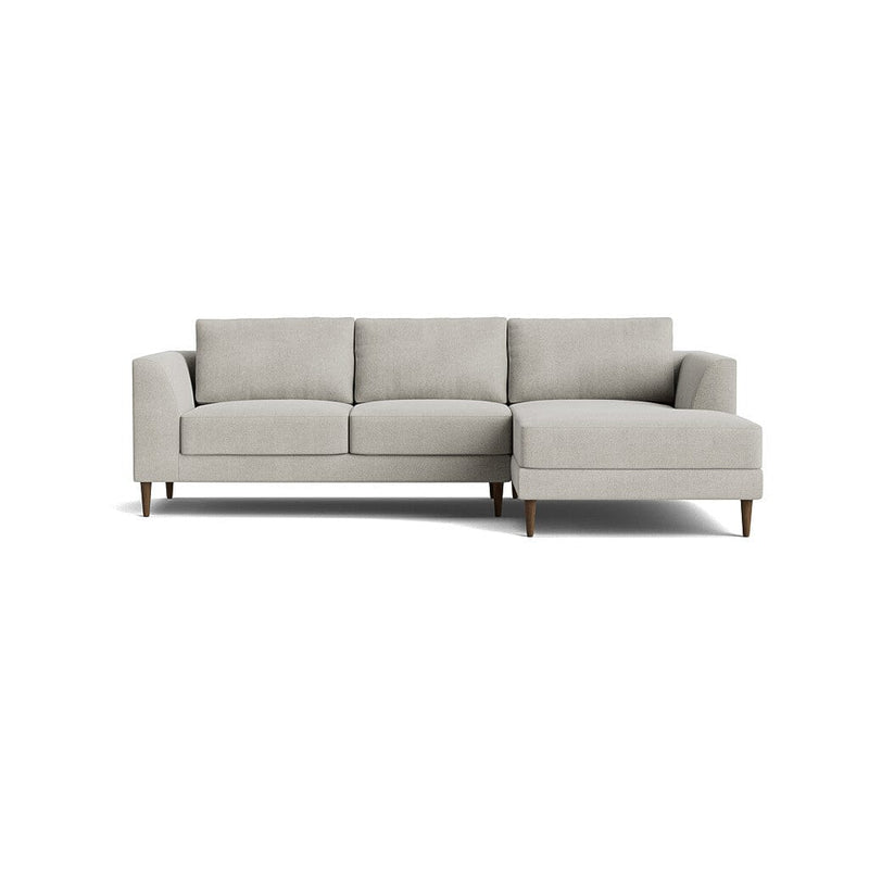 Dekayess Chaise Sectional in Natural Latex - Cotton Chaise Sectional Medley Meadow Dove Chaise Right 130" 