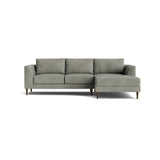 Dekayess Chaise Sectional in Natural Latex - Leather Chaise Sectional Medley Bodie Moss Chaise Right 130" 