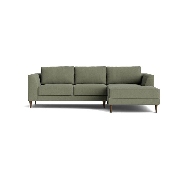 Dekayess Chaise Sectional in Natural Latex - Linen Chaise Sectional Medley Juneberry Caribou Chaise Right 130" 