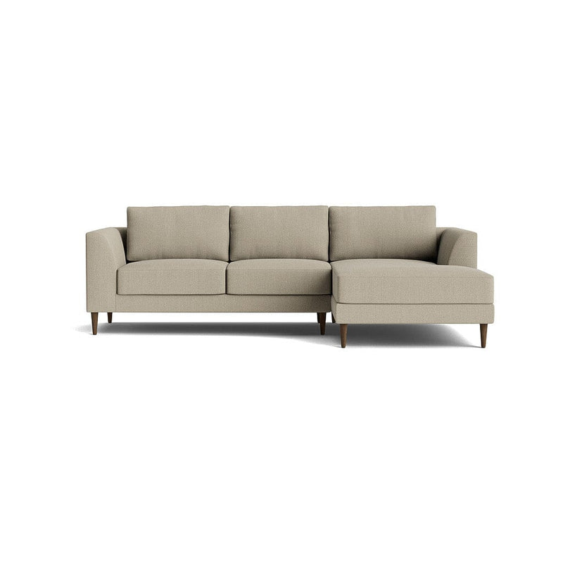 Dekayess Chaise Sectional in Natural Latex - Linen Chaise Sectional Medley Juneberry Pebble Chaise Right 130" 