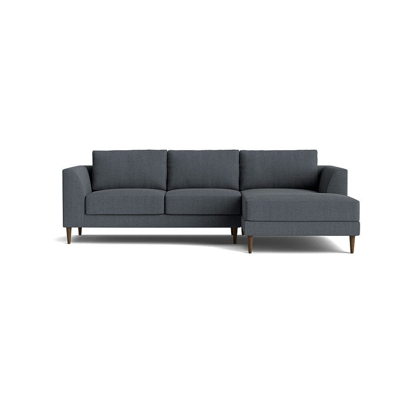 Dekayess Chaise Sectional in Natural Latex - Linen Chaise Sectional Medley Juneberry Peppercorn Chaise Right 130" 