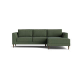 Dekayess Chaise Sectional in Natural Latex - Linen Chaise Sectional Medley Juneberry Tarragon Chaise Right 130" 