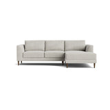 Dekayess Chaise Sectional in Natural Latex - Linen Chaise Sectional Medley Stonecrop Flax Chaise Right 130" 