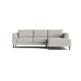 Dekayess Chaise Sectional in Natural Latex - Recycled Polyester Chaise Sectional Medley Alpine Haze Chaise Right 130" 