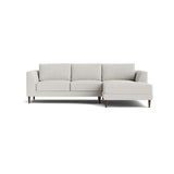 Dekayess Chaise Sectional in Natural Latex - Recycled Polyester Chaise Sectional Medley Poplar Bouclé Vanilla Chaise Right 130" 