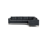 Dekayess Corner Sectional in Natural Latex - Cotton Corner Sectional Medley Meadow Granite 74" x 102" 