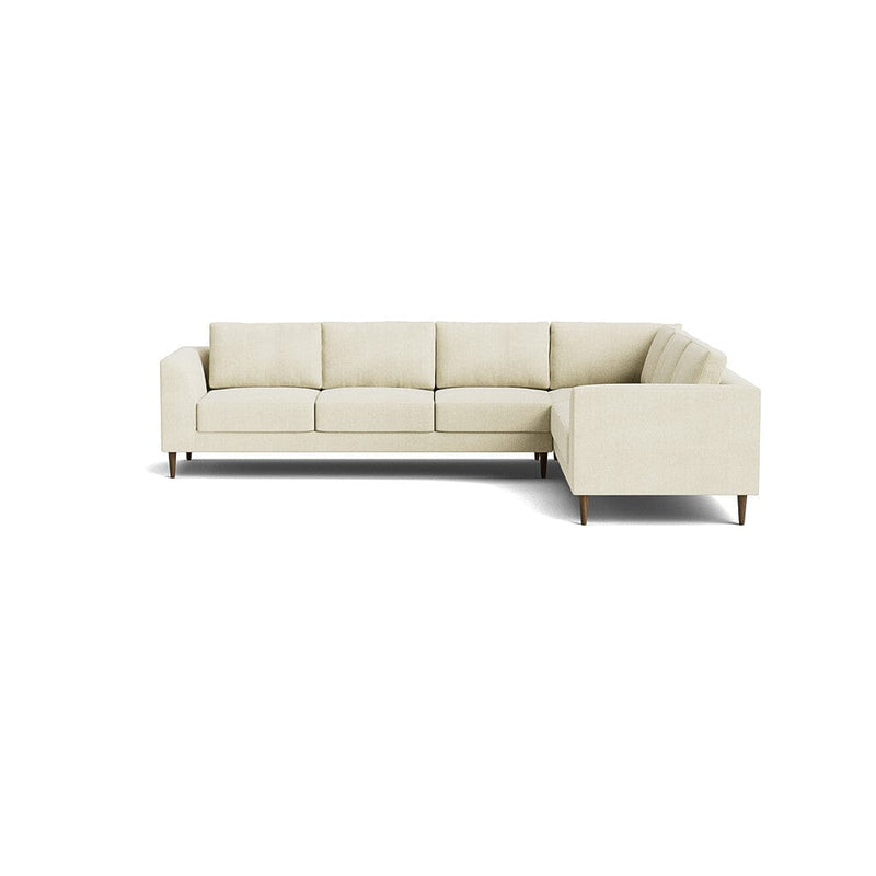 Dekayess Corner Sectional in Natural Latex - Cotton Corner Sectional Medley Meadow Natural 74" x 102" 