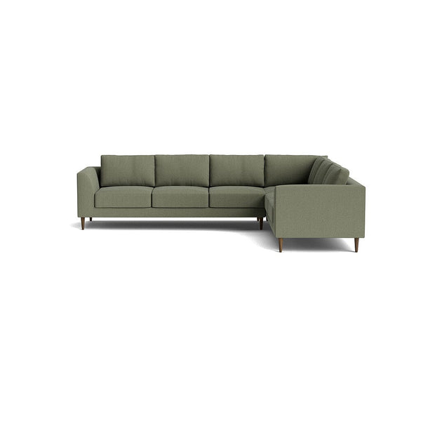 Dekayess Corner Sectional in Natural Latex - Linen Corner Sectional Medley Juneberry Caribou 74" x 102" 