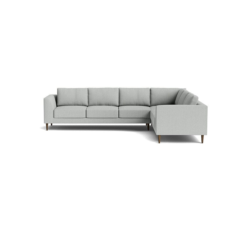 Dekayess Corner Sectional in Natural Latex - Linen Corner Sectional Medley Juneberry Jicama 74" x 102" 