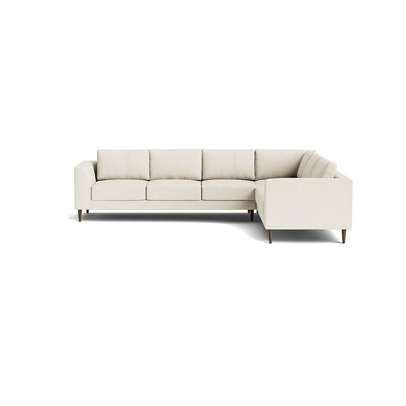 Dekayess Corner Sectional in Natural Latex - Linen Corner Sectional Medley Juneberry Peppercorn 74" x 102" 