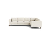 Dekayess Corner Sectional in Natural Latex - Linen Corner Sectional Medley Juneberry Porridge 74" x 102" 