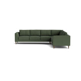 Dekayess Corner Sectional in Natural Latex - Linen Corner Sectional Medley Juneberry Tarragon 74" x 102" 