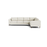 Dekayess Corner Sectional in Natural Latex - Linen Corner Sectional Medley Stonecrop Oyster 74" x 102" 