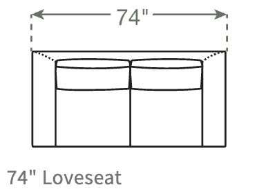 Dekayess Sofa in Natural Latex - Cotton Sofa Medley 