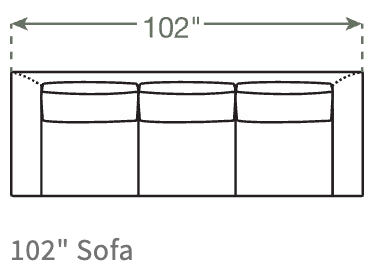 Dekayess Sofa in Natural Latex - Cotton Sofa Medley 