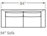 Dekayess Sofa in Natural Latex - Cotton Sofa Medley 