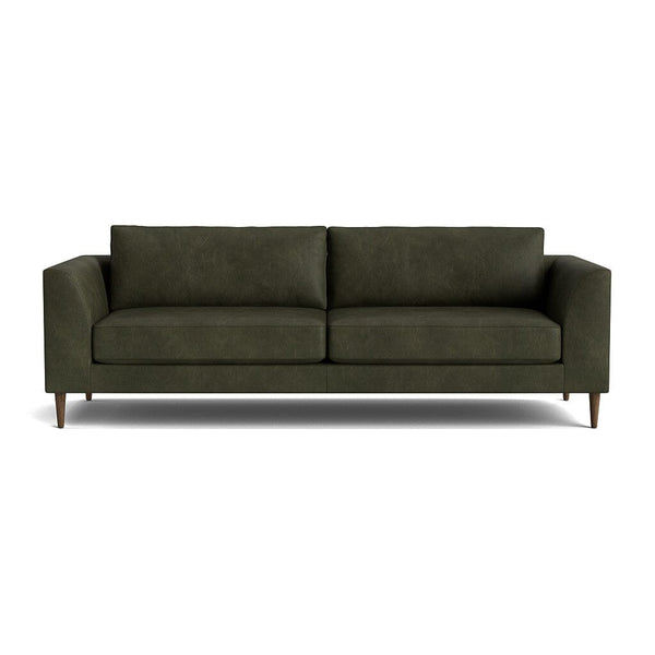 Dekayess Sofa in Natural Latex - Leather Sofa Medley Bodie Pewter 74" Loveseat 