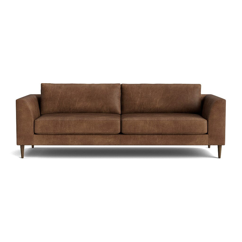 Dekayess Sofa in Natural Latex - Leather Sofa Medley Palomar Saddle 74" Loveseat 