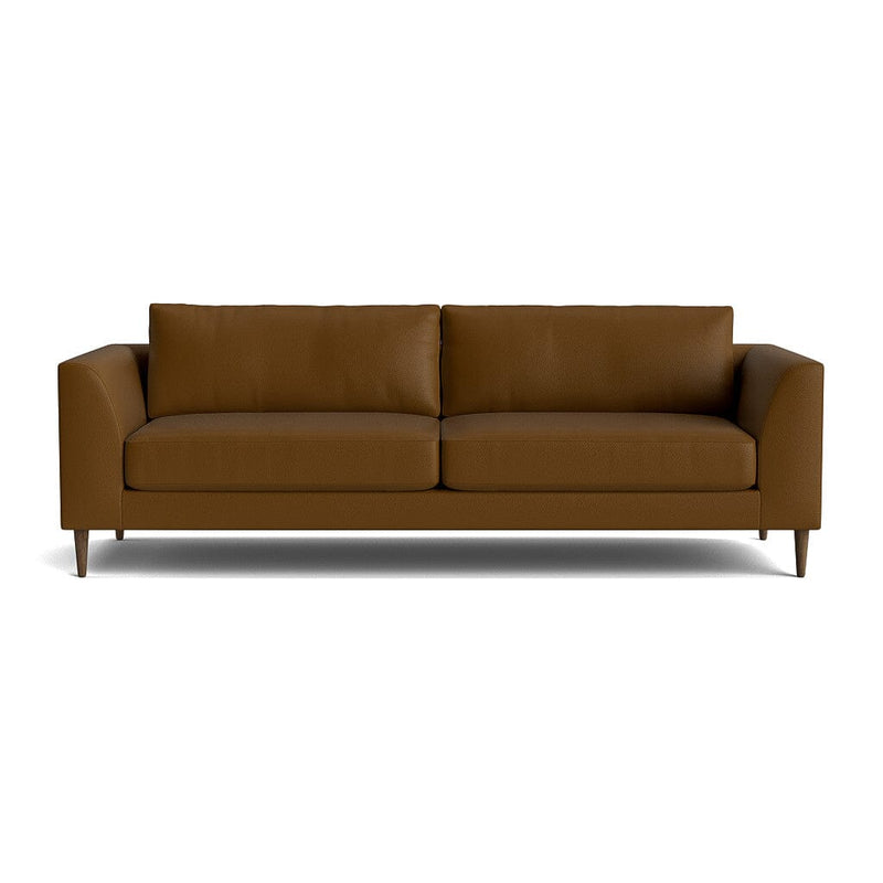 Dekayess Sofa in Natural Latex - Leather Sofa Medley Tomo Chestnut 74" Loveseat 