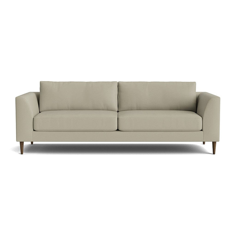 Dekayess Sofa in Natural Latex - Leather Sofa Medley Tomo Smoke 74" Loveseat 