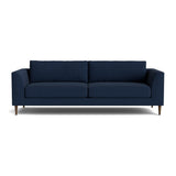 Dekayess Sofa in Natural Latex - Linen Sofa Medley Juneberry Indigo 74" Loveseat 