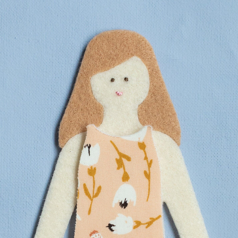 Deluxe Felt Doll Set and Travel Case