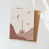 Desert Afternoon Greeting Card Greeting Card Elana Gabrielle 