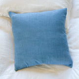 Drift Hemp Pillow Throw Pillows Evenfall Indigo Without Insert 