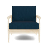 Eim Accent Chair in Natural Latex - Cotton Accent Chair Medley Maple Larkspur Indigo 