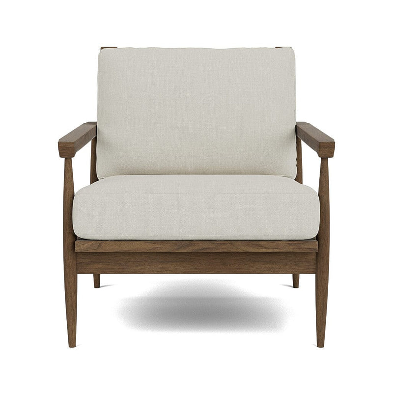 Eim Accent Chair in Natural Latex - Cotton Accent Chair Medley Walnut Larkspur Hemp 