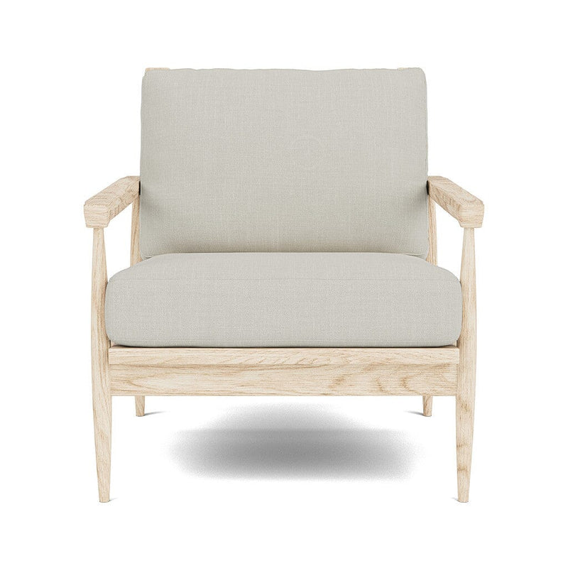 Eim Accent Chair in Natural Latex - Cotton Accent Chair Medley White Oak Larkspur Hemp 