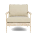 Eim Accent Chair in Natural Latex - Cotton Accent Chair Medley White Oak Meadow Pebble 