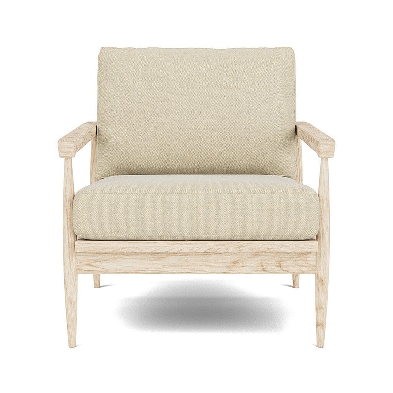 Eim Accent Chair in Natural Latex - Cotton Accent Chair Medley White Oak Meadow Pebble 