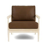 Eim Accent Chair in Natural Latex - Leather Accent Chair Medley Maple Bodie Chestnut 