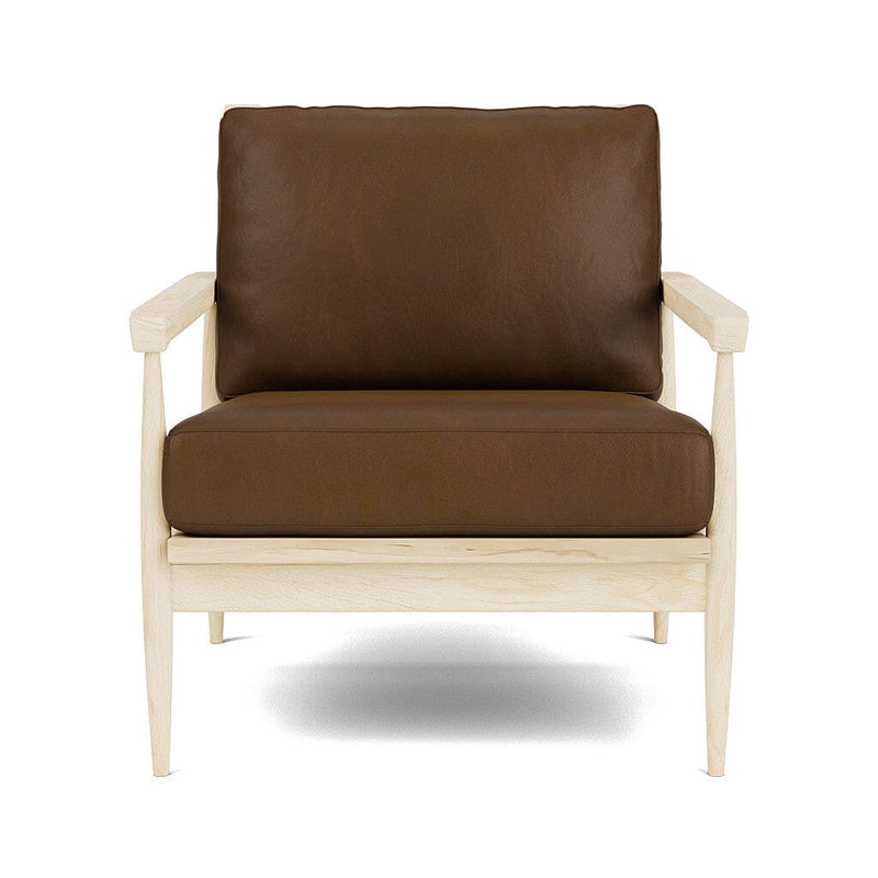 Eim Accent Chair in Natural Latex - Leather Accent Chair Medley Maple Bodie Chestnut 