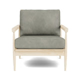 Eim Accent Chair in Natural Latex - Leather Accent Chair Medley Maple Bodie Smoke 