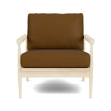 Eim Accent Chair in Natural Latex - Leather Accent Chair Medley Maple Tomo Chestnut 