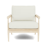 Eim Accent Chair in Natural Latex - Leather Accent Chair Medley Maple Tomo Cream 