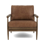 Eim Accent Chair in Natural Latex - Leather Accent Chair Medley Walnut Palomar Saddle 