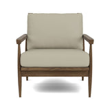 Eim Accent Chair in Natural Latex - Leather Accent Chair Medley Walnut Tomo Smoke 