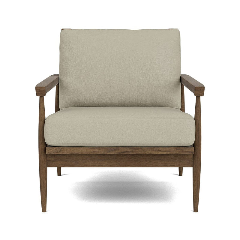 Eim Accent Chair in Natural Latex - Leather Accent Chair Medley Walnut Tomo Smoke 